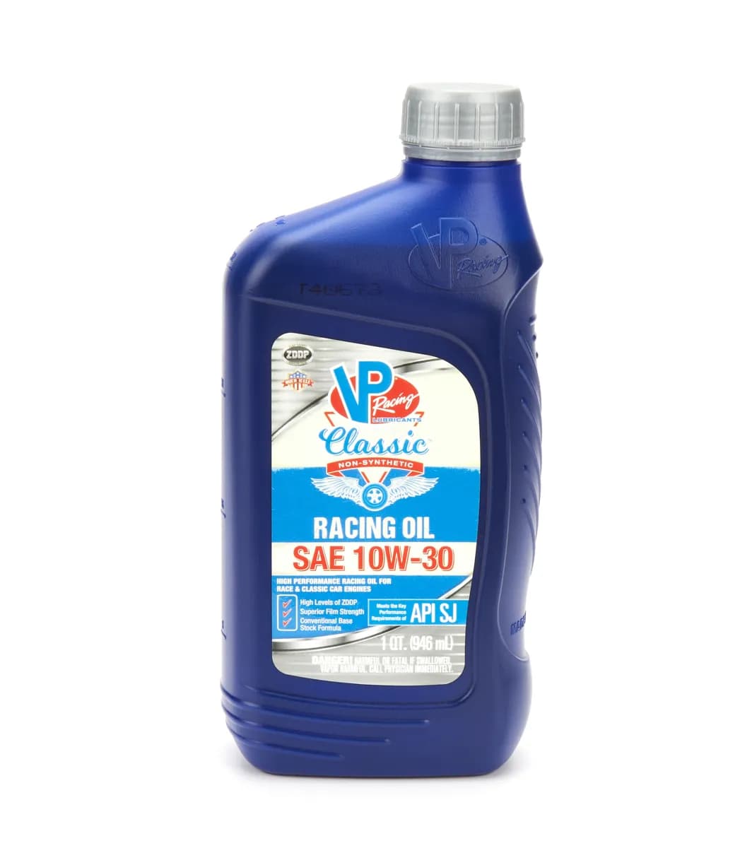 VP Racing Fuels 2678 VP SAE 10W-30 Classic Non-Synthetic Racing Oil Qt