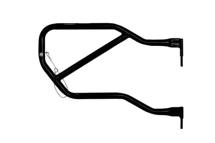 Doors 2007-2018 Trail, Tubular Style Rear Doors Black