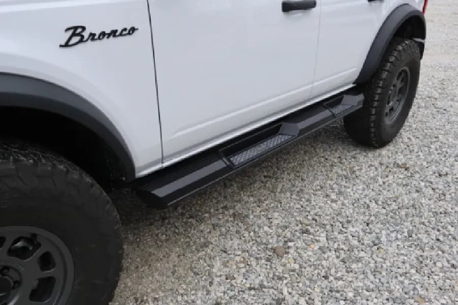 LOD Armor Lite Rock Sliders - Black Powder Coated - Bronco 4dr 2021+