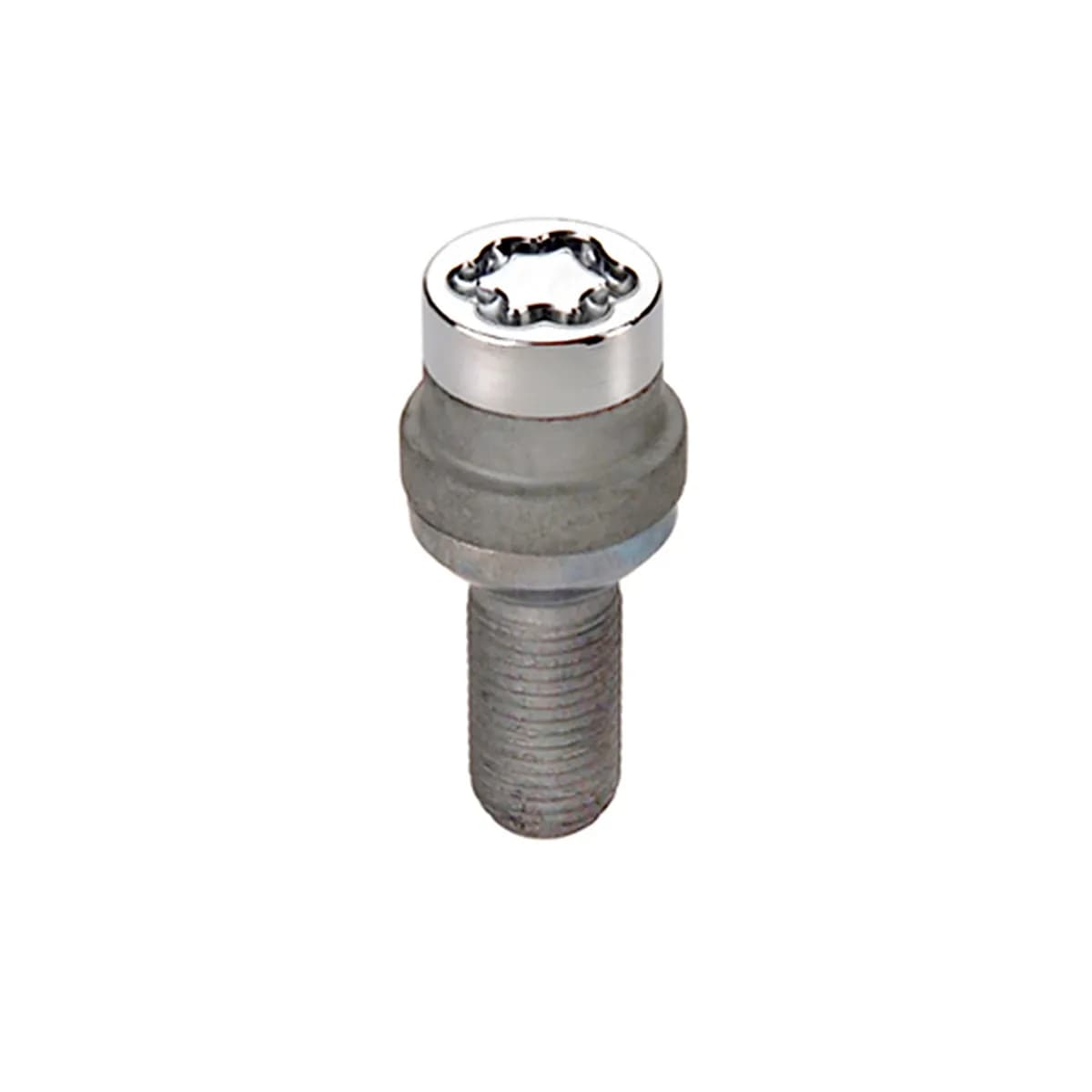 Wheel Lock Set M14x1.5 Bolt Radius Seat 19mm Hex 35.4mm Shank Chrome