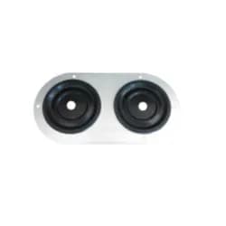 Firewall Grommet 2-Hole 5.750in x 3in .375in ID