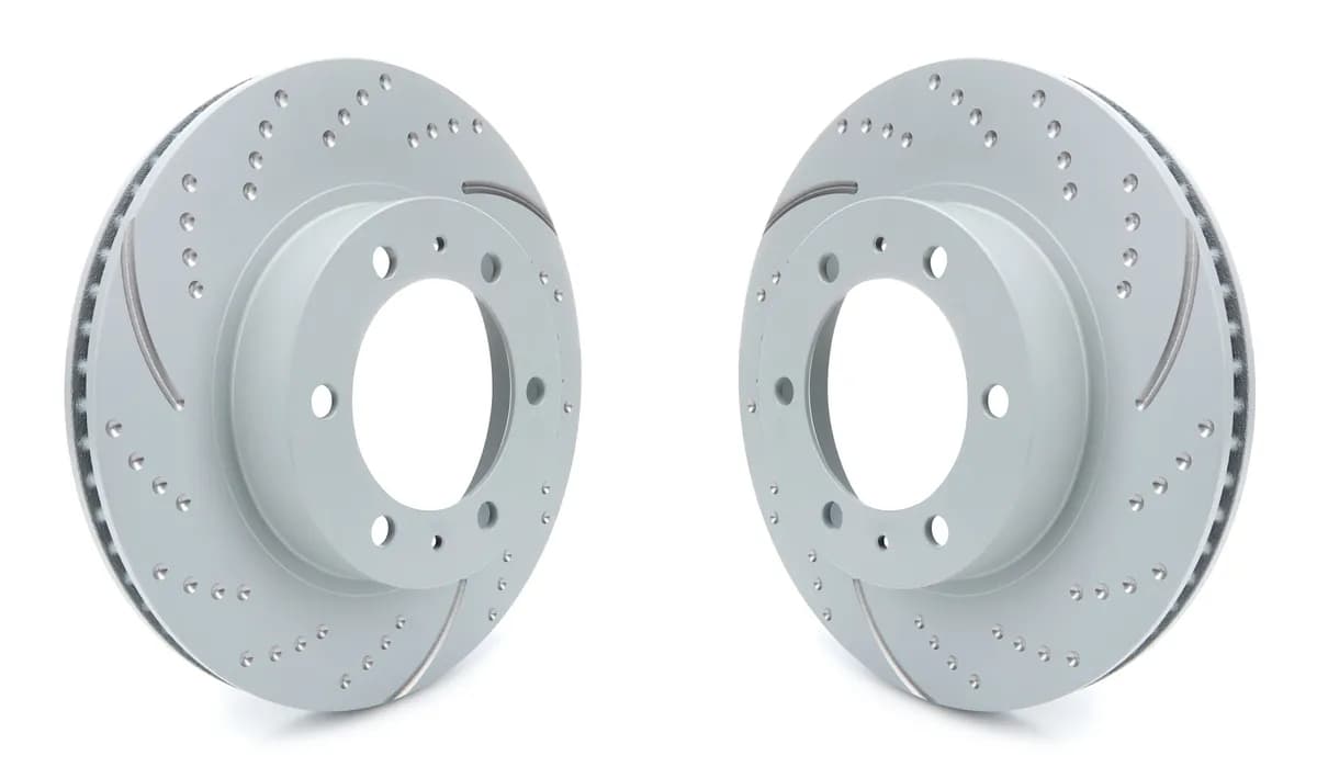 3GD Series Sport Slotted Rotor Set; Front; For FMSI Pad No. D976; Vented; 6 Bolt Holes; 319mm Dia.; 67.5mm Height; 28mm Thick; 108mm Center Hole Dia.;