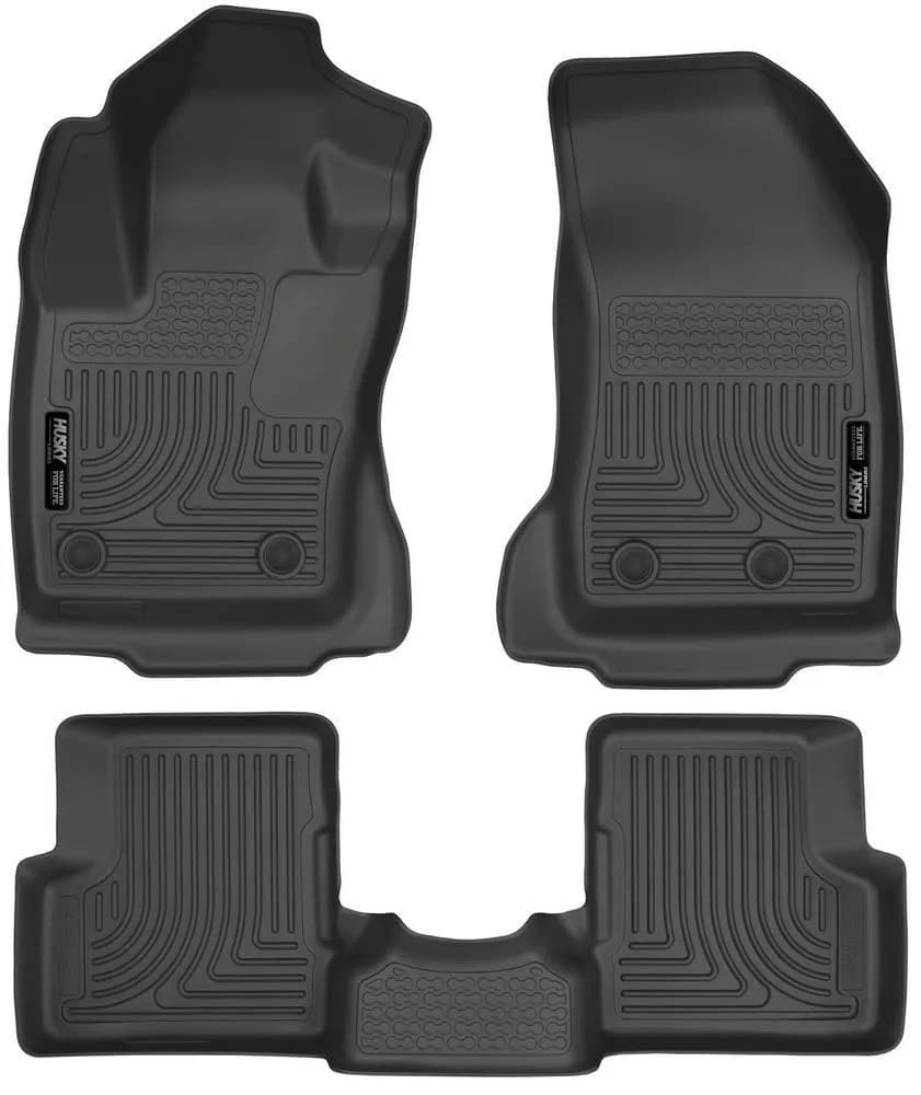 1522 Renegade Front & 2nd Seat Floor Liners Weatherbeater Series Black