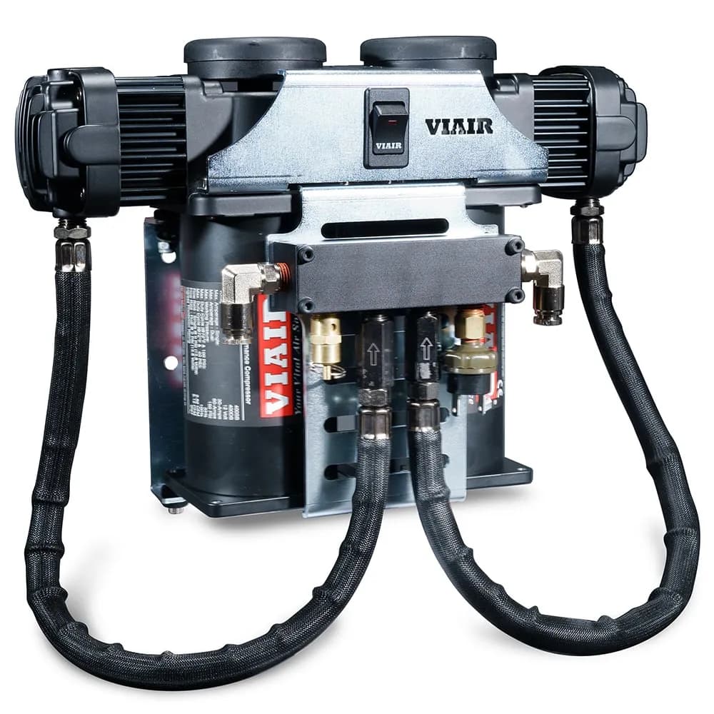 Dual 400c Vms Chrome Compressor System With Cradle Bracket