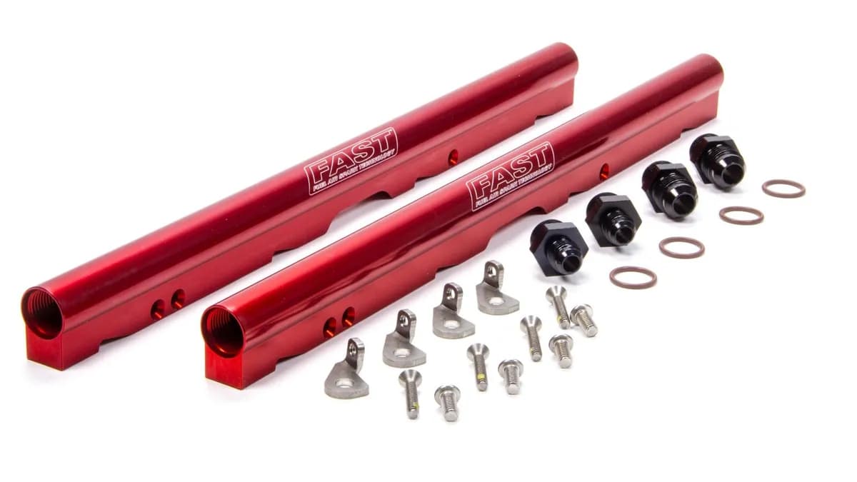 FAST 146027-KIT Red Billet Fuel Rail Kit for LS3/L76 and LS7 LSXr 102mm Intake Manifolds