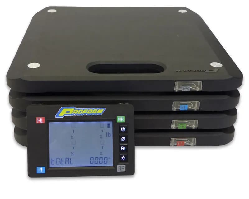 Slim Wireless Vehicle Scale System 7,000LB Capacity 1,750LB Per Pad Rating Includes 4 Pads Proform