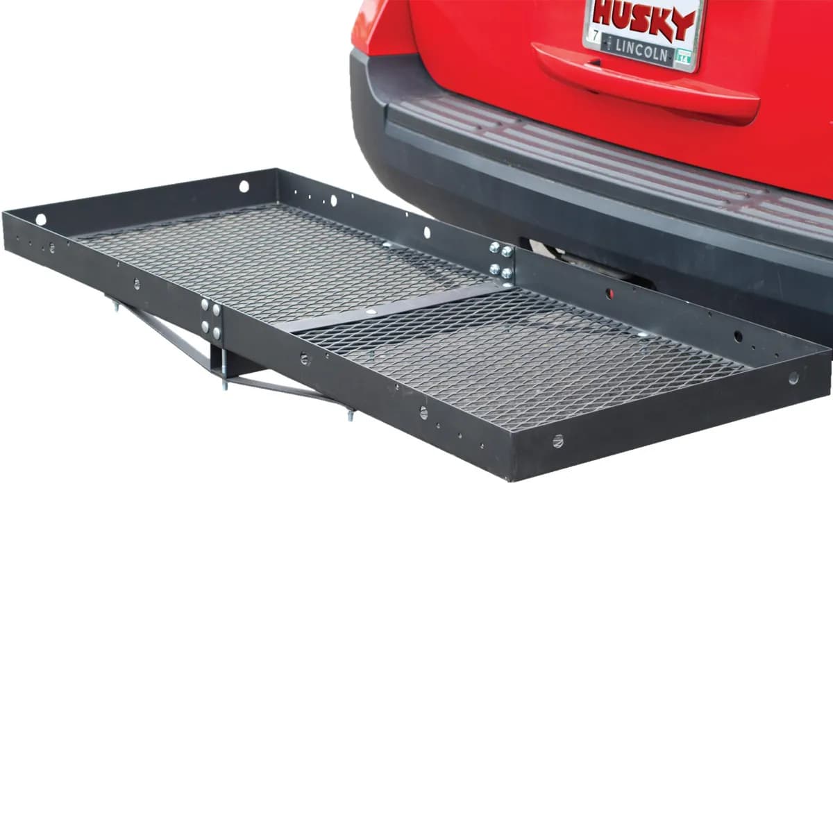 Husky Towing 81148 Mounts In 2 Receiver 500 LB Cap 60 x 23-1/2 x 3 Mesh Non-Folding