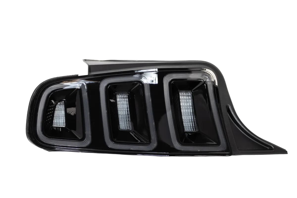 1523 Ford Mustang Sequentail LED Tail Lightglossey Black/Clear Renegade