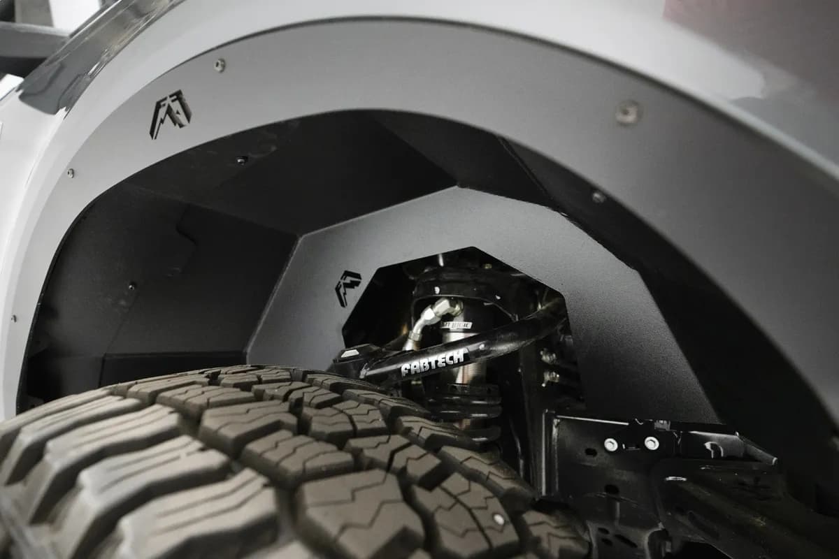 Inner Fender; Front; Black Powder Coat; Steel Construction;