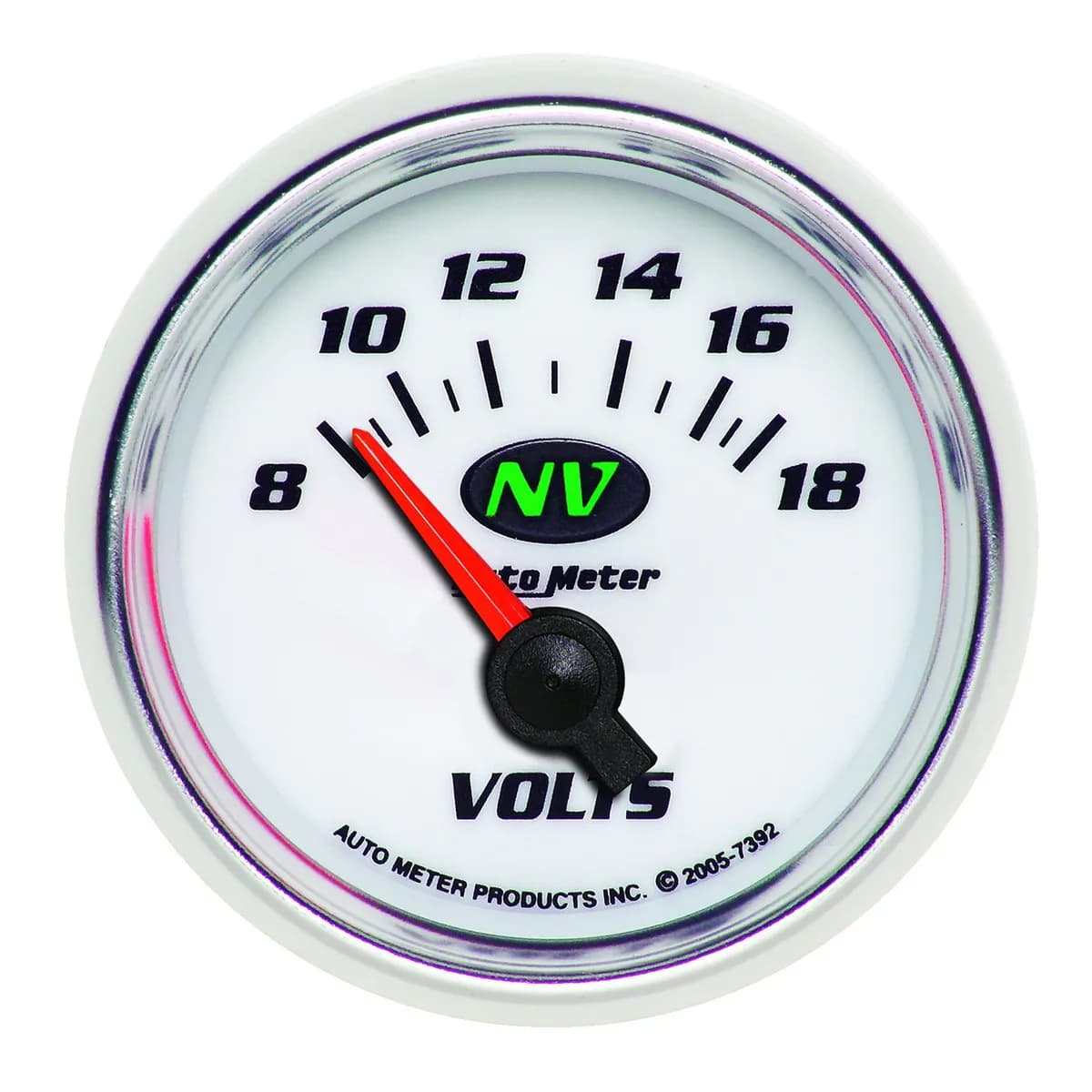 Gauge, Voltmeter, 2 1/16", 18V, Electric, NV