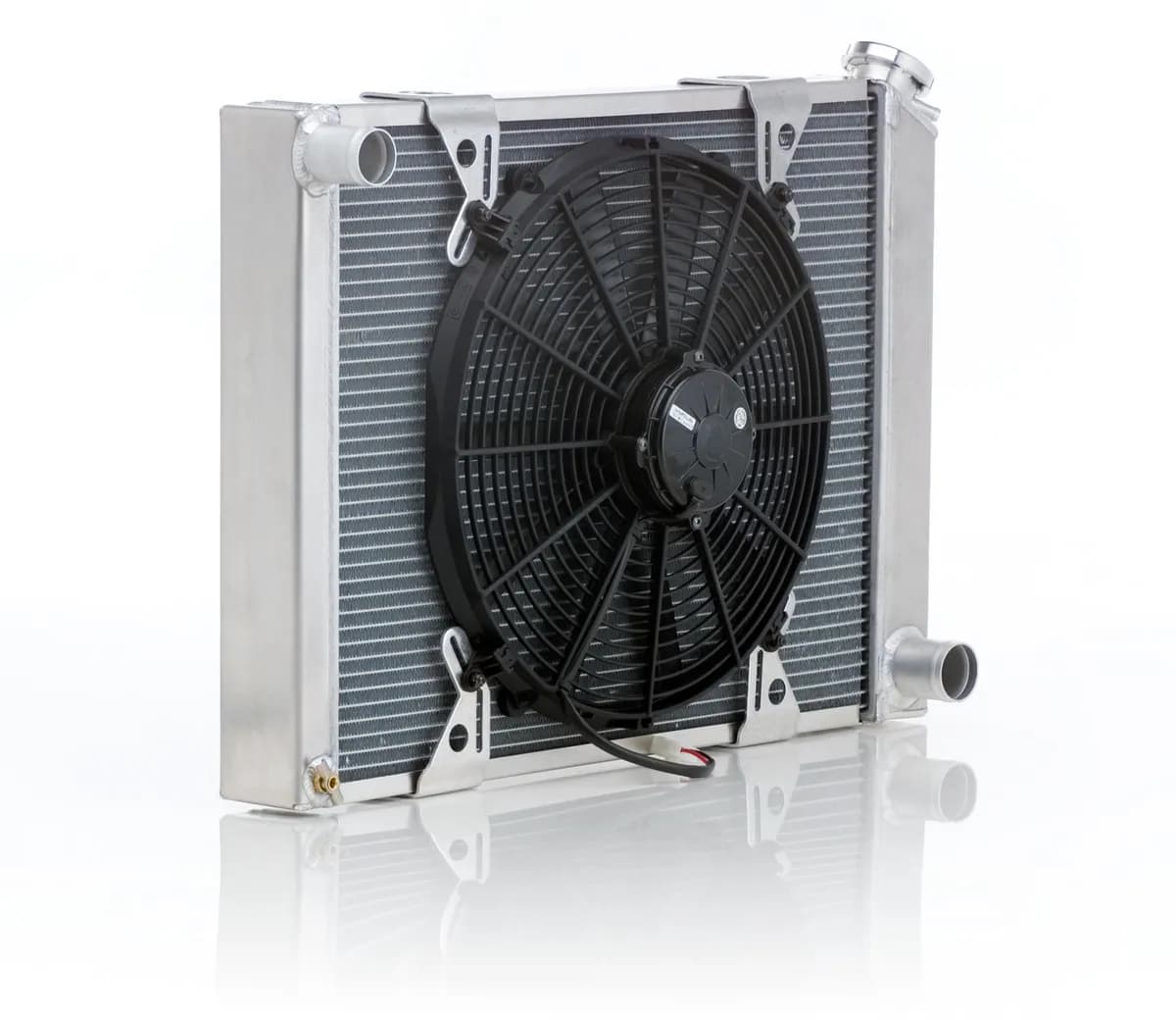 Radiator Module Factory-Fit Natural Finish for 87-04 Jeep Wrangler w/Std Trans LT-1 Be Cool Radiator