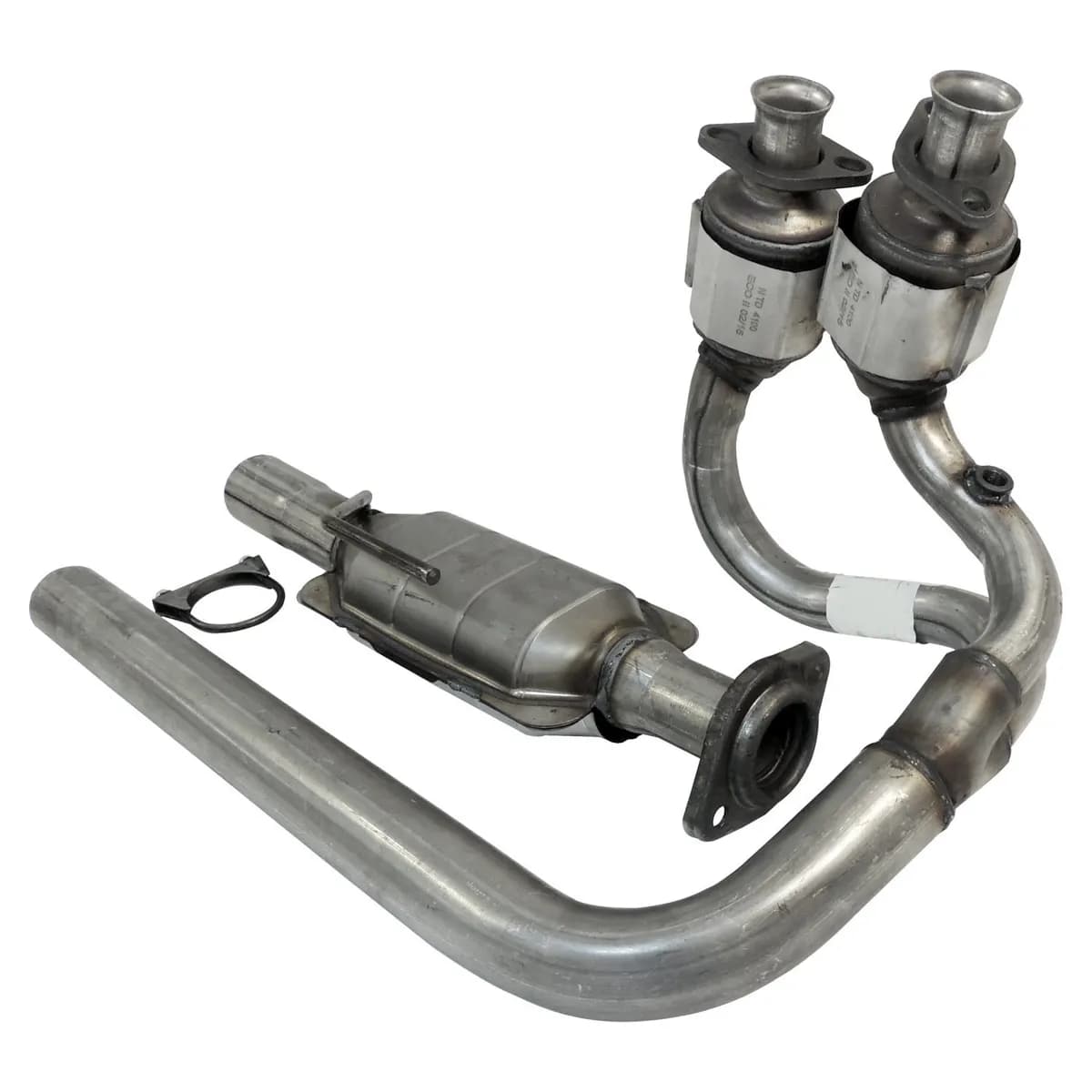 Exhaust Pipe; Front; Incl. 3 Catalytic Converters;