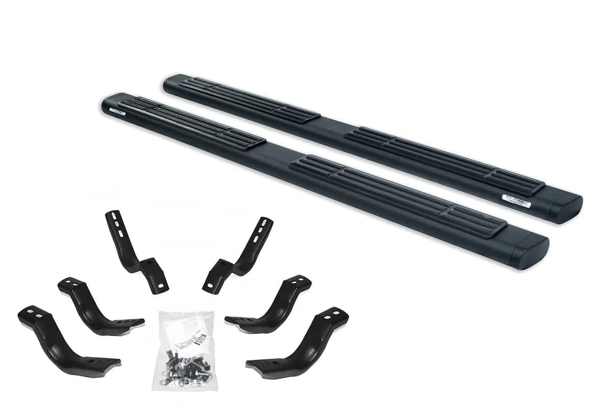 Go Rhino 684404687T - 6 OE Xtreme SideSteps With Mounting Bracket Kit - Textured Black
