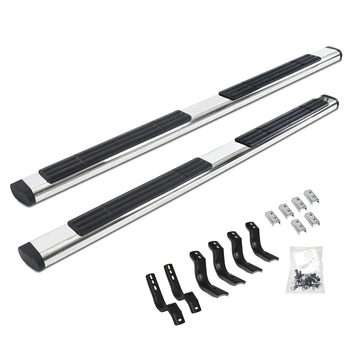 Go Rhino 686404387PS - 6 OE Xtreme SideSteps With Mounting Bracket Kit - Polished Stainless Steel