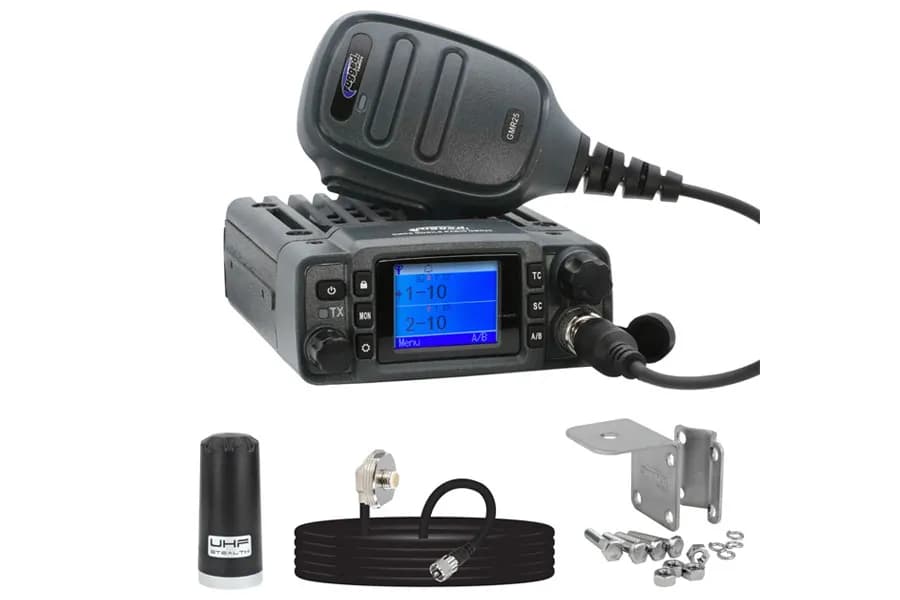 Radio Kit Lite - GMR25 Waterproof GMRS Mobile Radio with Stealth Antenna