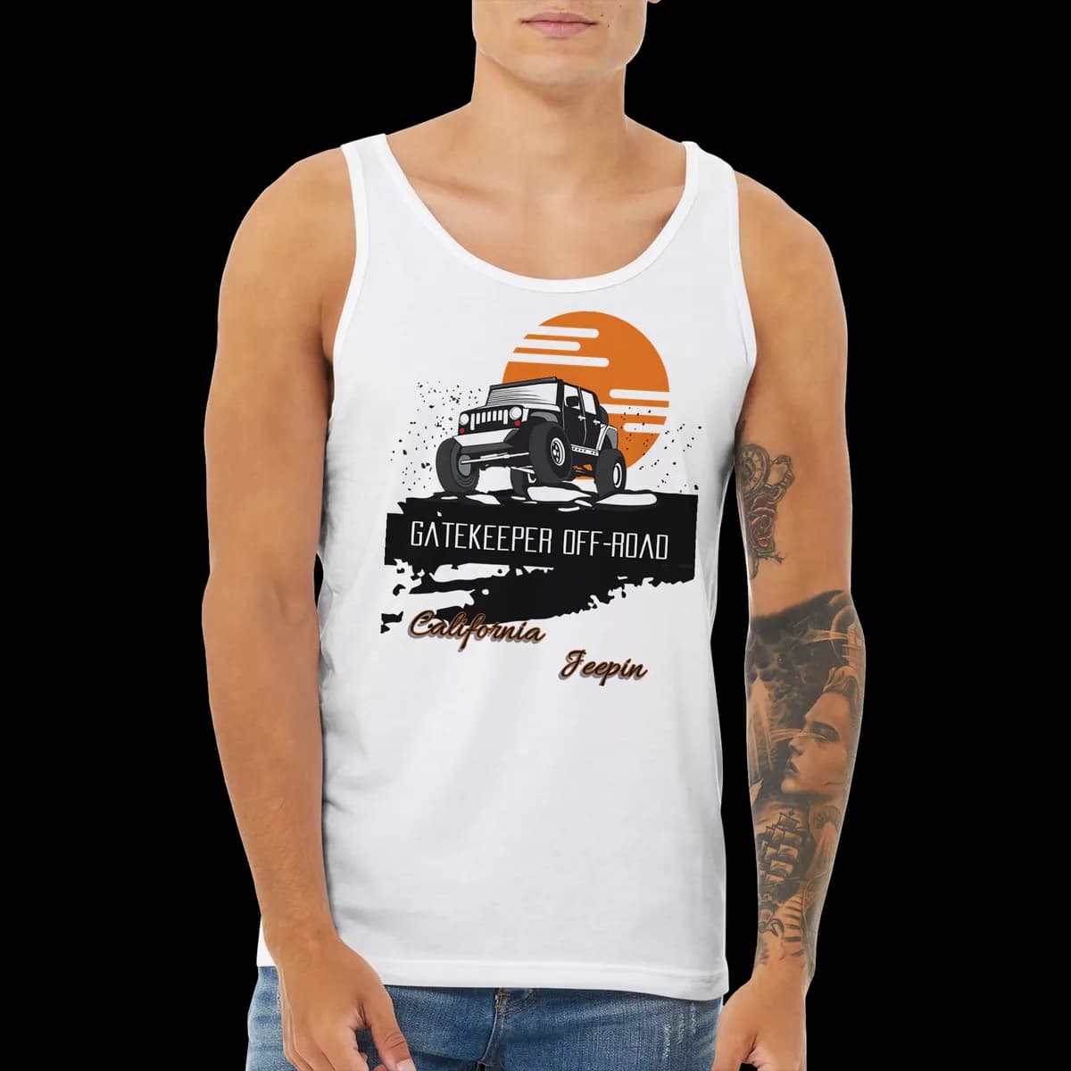 GateKeeper Cali Jeepin Premium Unisex Tank Top