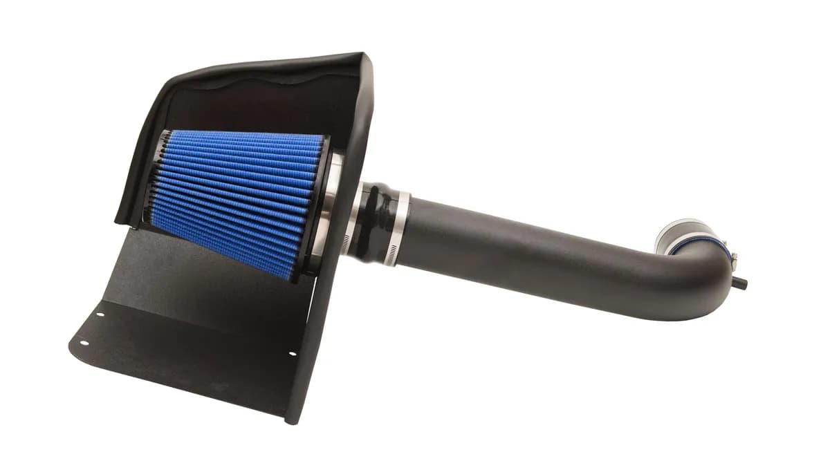 Cold Air Intake Kit; Incl. Open Element Filter Box w/Metal Air Duct/DryTech 3D Synthetic Filter/Connectors/Clamps;