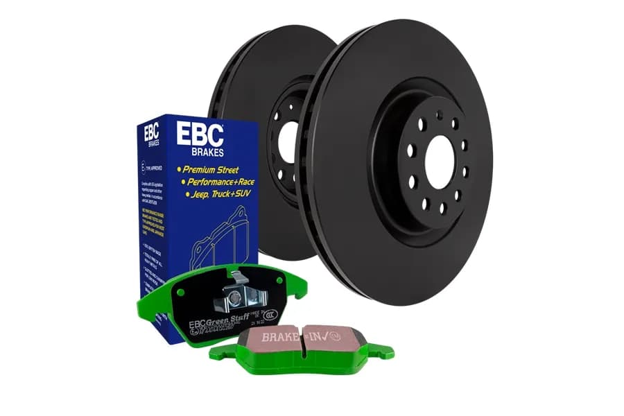 S14 Kits Greenstuff and RK Rotors SUV; Rear; FMSI Pad No. D1274; Solid; 5 Bolt Holes; 316mm Dia.; 76mm Height; 12mm Thick; 72.1mm Center Hole Dia.;