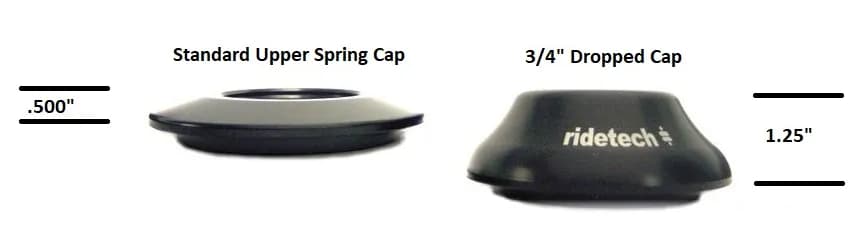 Ridetech 90002070 Coil-Over spring mount, 3/4 dropped for additional clearance