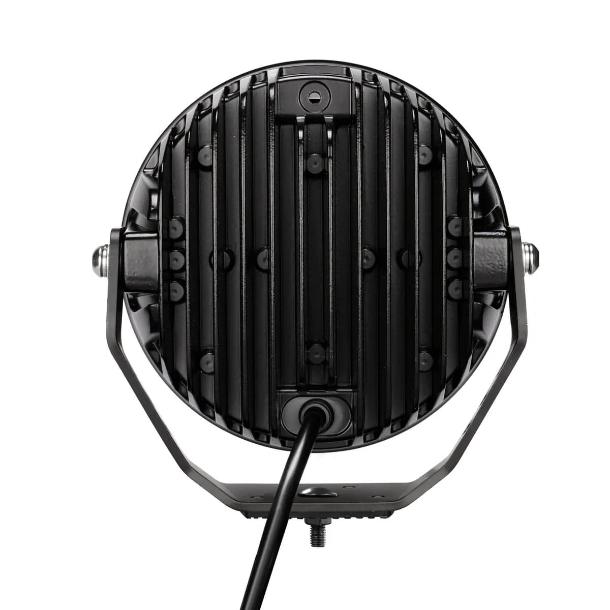 go Rhino 750800711srs Blackout Series - Maxround 7 LED Spot Light With Daytime Running Lights