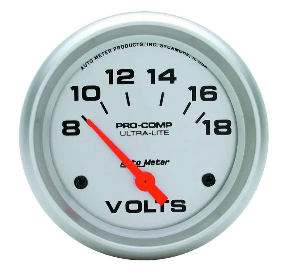 2-5/8 in. VOLTMETER, 8-18V, ULTRA-LITE