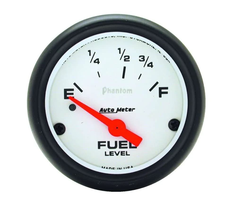 Gauge, Fuel Level, 2 5/8", 0OE to 90OF, Elec, Phantom