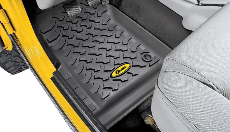 Jeep Wrangler Front Floor Mats For Jeep 1997-2006 Wrangler TJ Black Pair Bestop