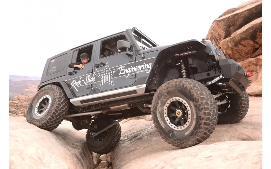 0718 Wrangler JK 4 Door Stepslider Skid Plate Exoarmor