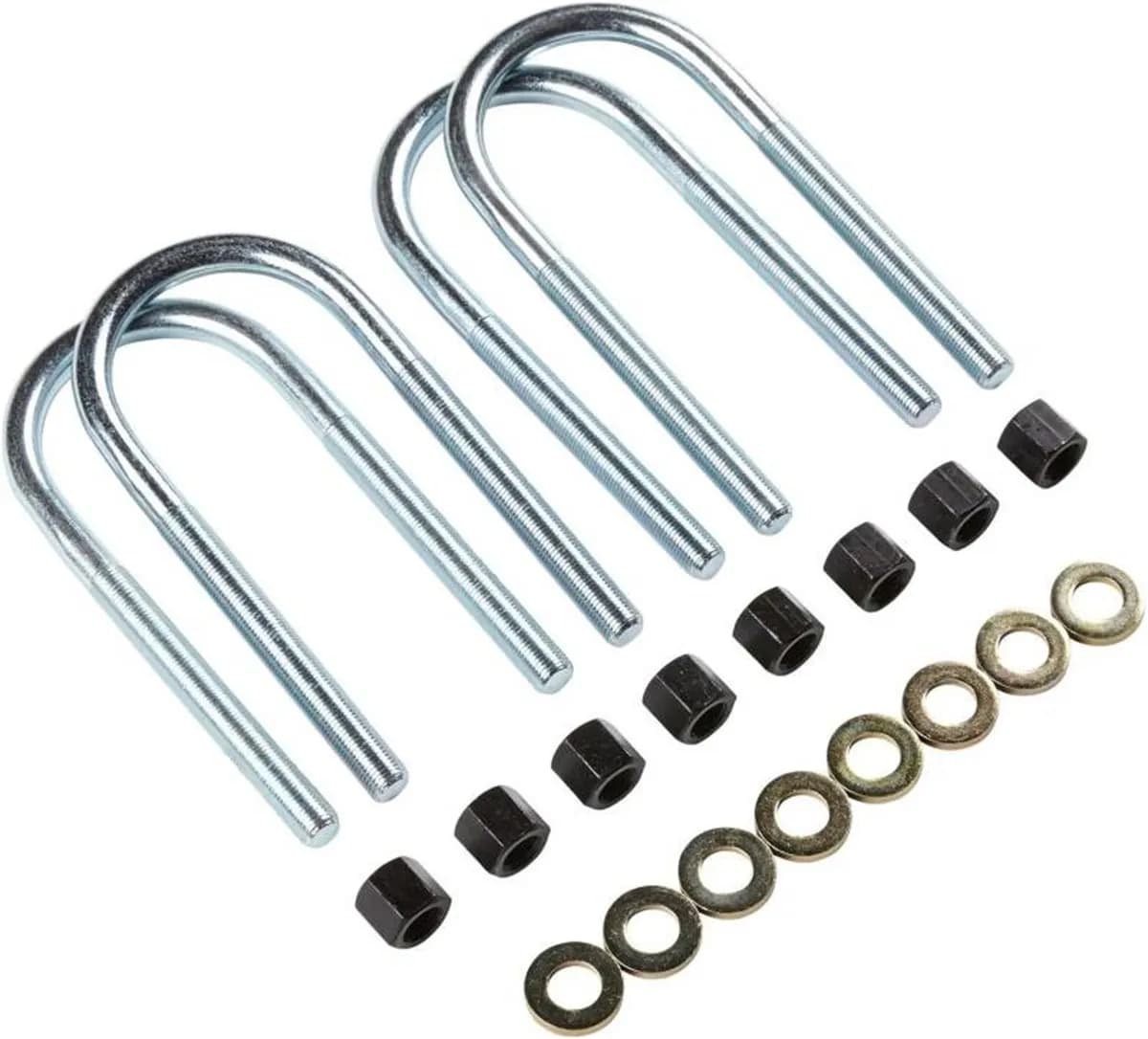 U-Bolt Kit; Square; 3.10 in. x 13 in. x 9/16 in.;