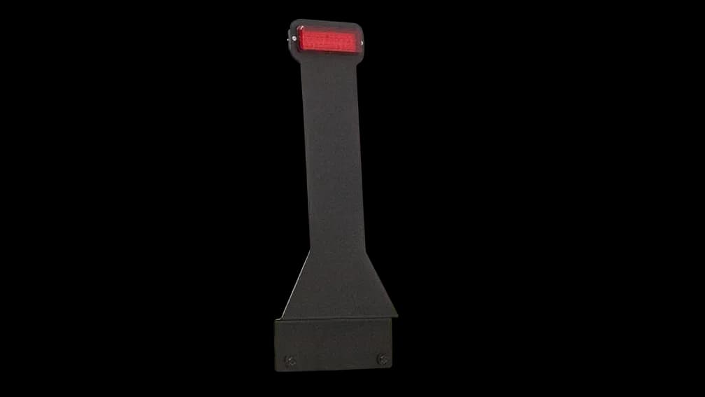 3rd Brake Light Kit; Black; 0.125in. Steel; LED Light; For Oversized Tires On Swing-A-Way Tire Carriers;