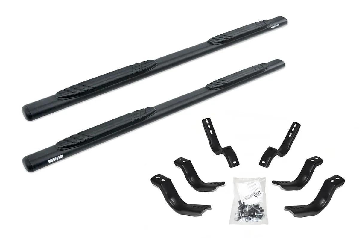 Go Rhino 684404580T - 4 OE Xtreme SideSteps With Mounting Bracket Kit - Textured Black