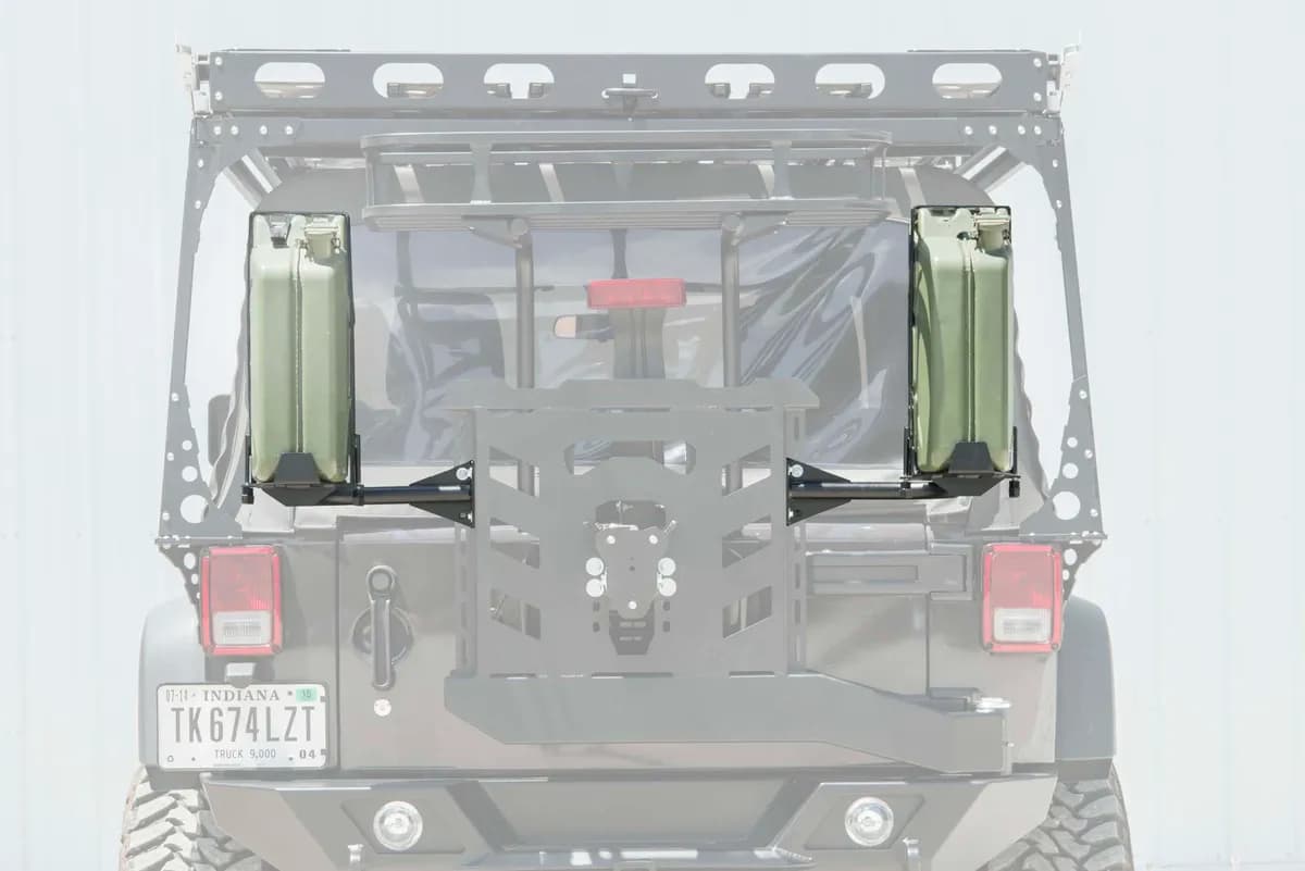 LOD Destroyer 5 Gallon Jerry Can Mount / Drivers Side - Powder Coated - JL/JK