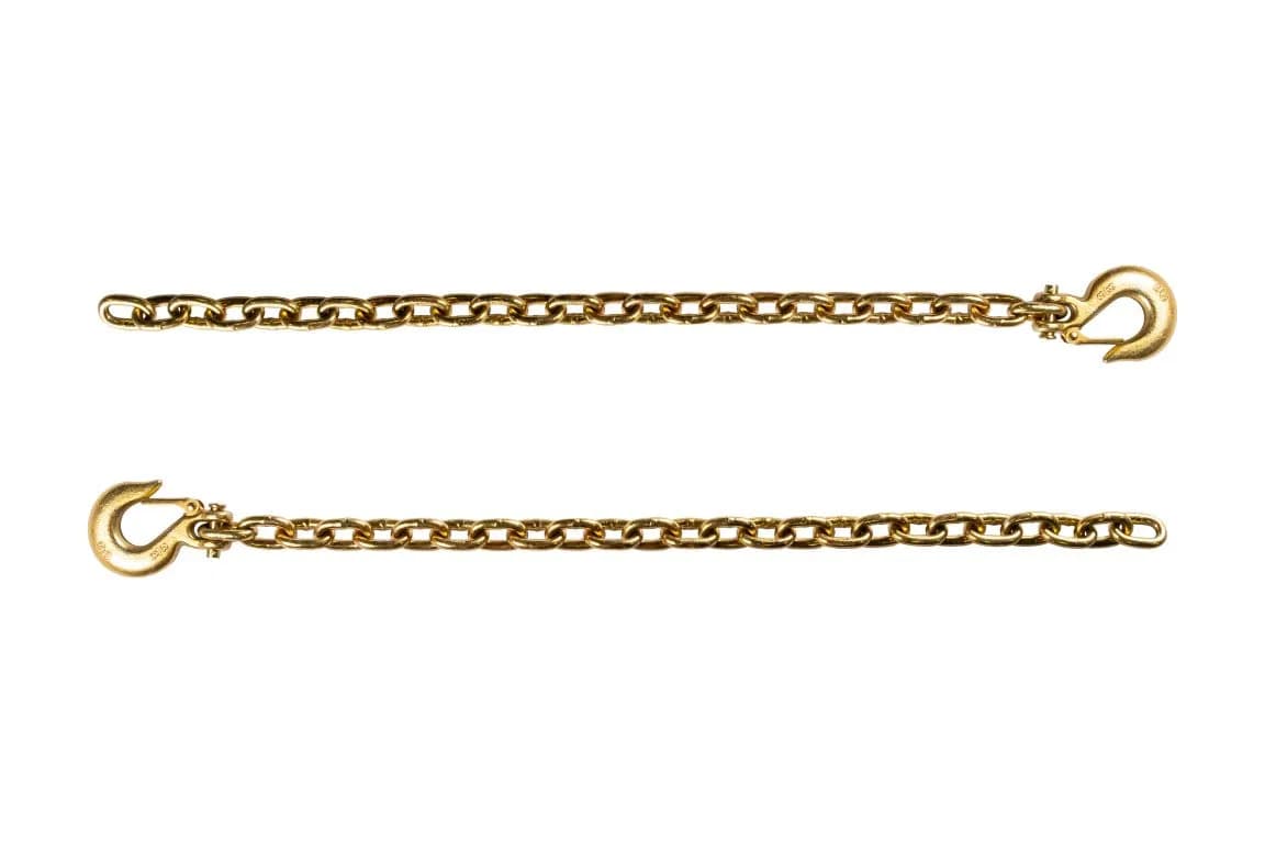 Bulletproof Heavy Duty 3/8in Safety Chainsgold Chromatepair