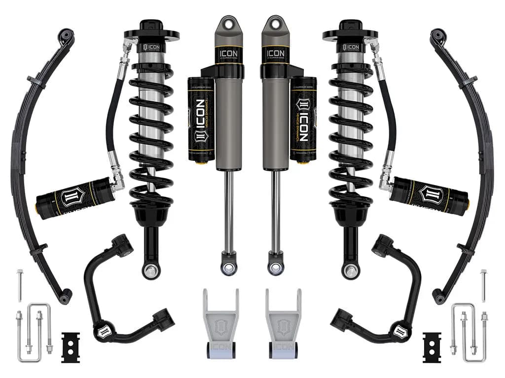 ICON 2021-2025 Ford F-150 Tremor, 2.5-3" Lift, Stage 3 Suspension System, Tubular, w/ Leaf Packs