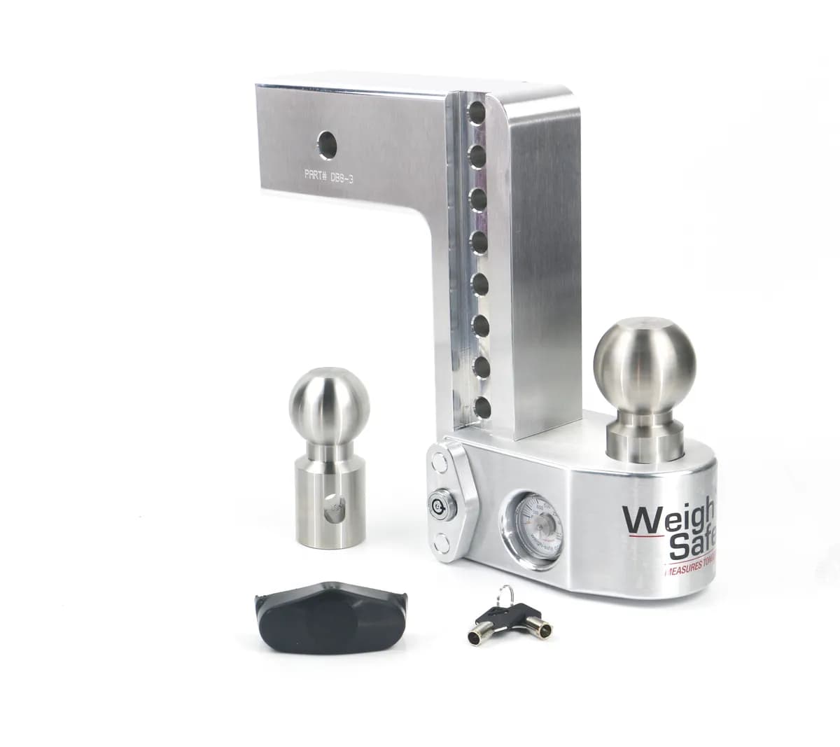 Weigh Safe 8in Drop Hitch w/ 3in Shank (10k/21k Gtwr)