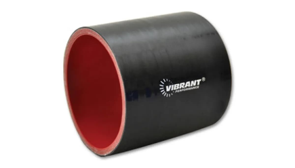 Straight Hose Coupler; 1.625 in. ID; 3 in. Length; 75 PSI Maximum Operating Pressure; 0.2 in. Wall Thickness; Gloss Black;
