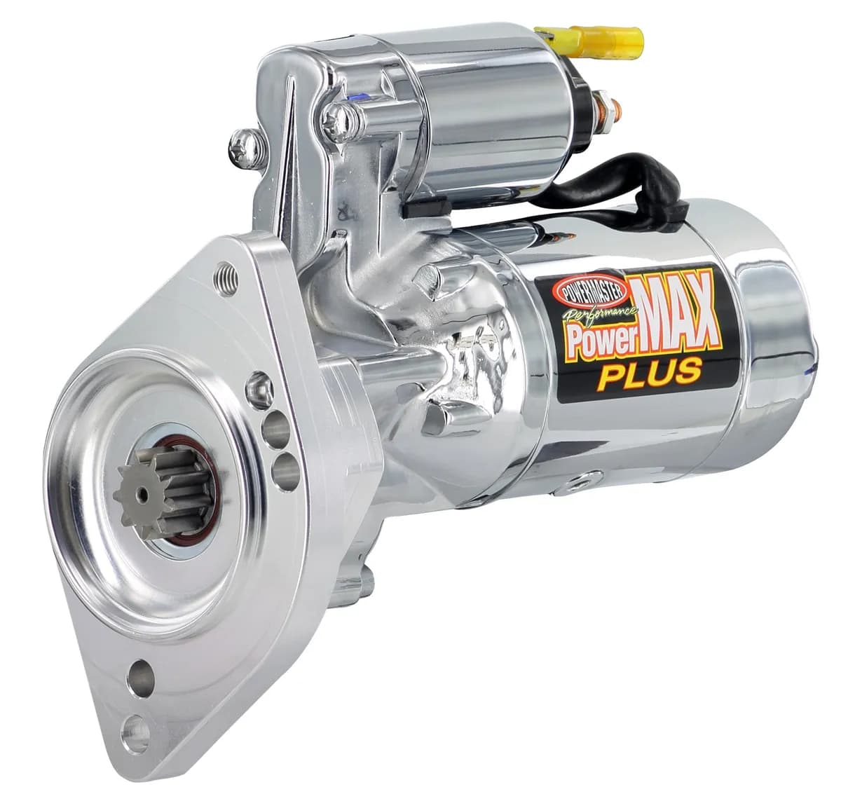 PowerMax Plus Starter; 16:1 Compression Ratio; 3.7:1 Gear Reduction; Billet Black/Chrome;