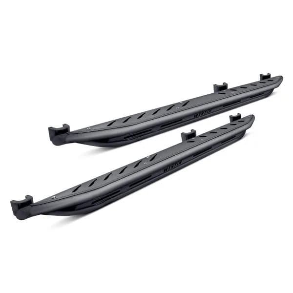 Triple Tube Rock Rail Steps Textured Black Wrangler JL Unlimited 4dr 2018-2019