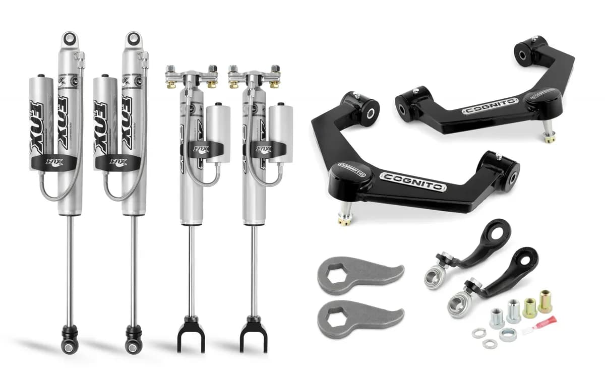 Cognito 3-Inch Premier Leveling Kit with Fox PSRR 2.0 Shocks for 20-21 Silverado Sierra 2500 3500 2WD 4WD