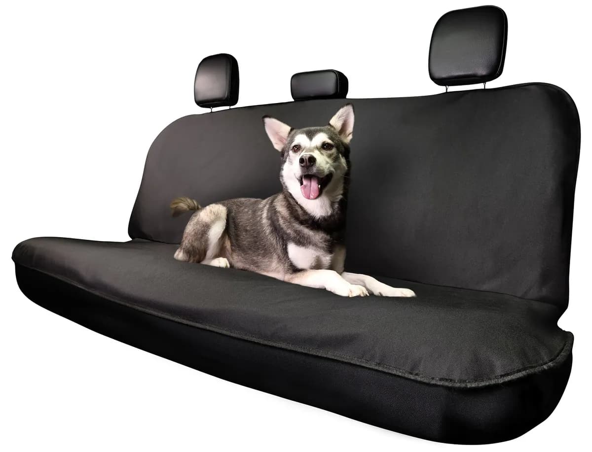 Full Size Truck Semicustom Rear Seat Pet Cover Black