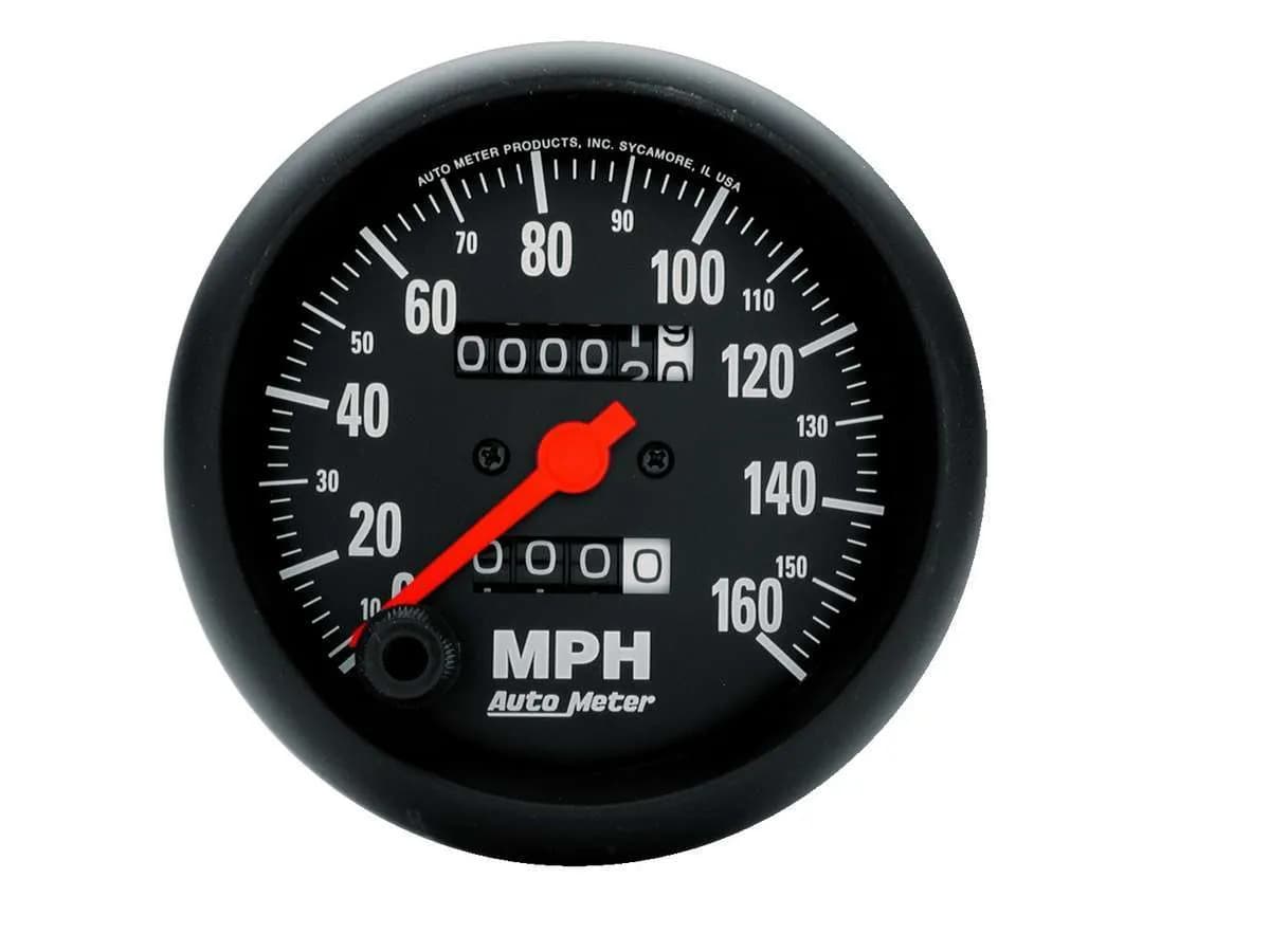 Gauge, Speedometer, 3 3/8", 160mph, Mechanical, Z Series