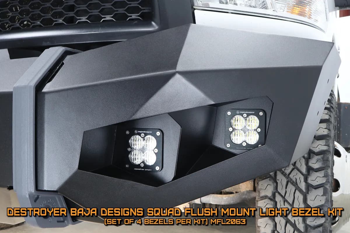 Destroyer Truck Baja Squadron Flush Light Bezel Kit