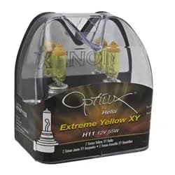 HELLA Optilux XY Series HB4 9006 Xenon Halogen Bulbs 12V 55W 2 Pack Yellow