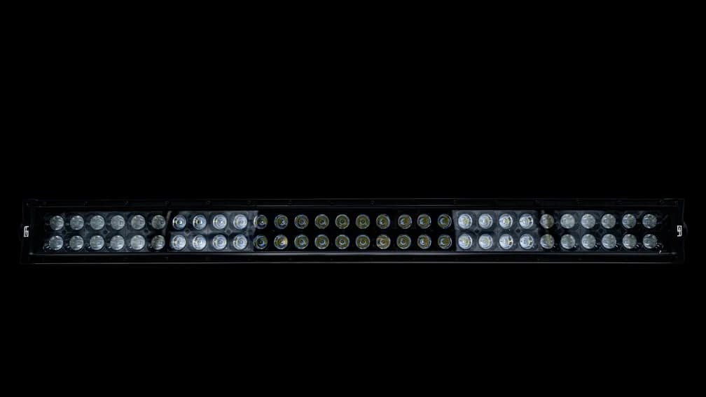 LED Light Bar; 30 in. Blackout LED; Combo Beam w/ Wire Harness;