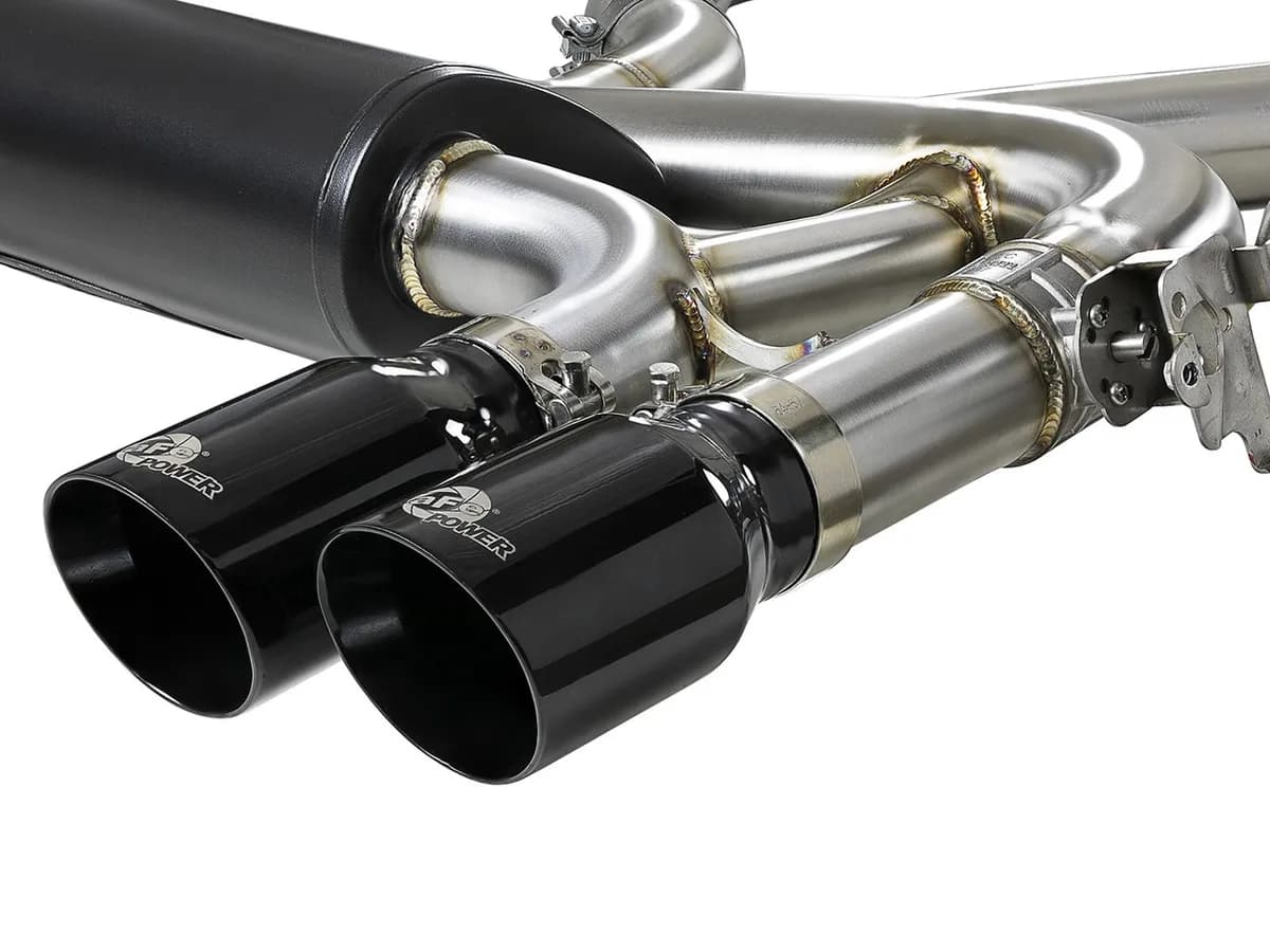 MACH Force-XP 3-12 IN 304 Stainless Steel Cat-Back Exhaust System w Black Tip BMW X5 M F85X6 M F16F86 15-18 V8-4.4L tt S63