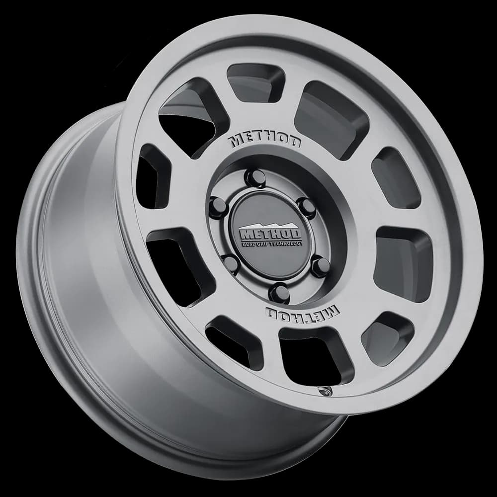 Aluminum Wheels 18x9 Bead Grip MR705 Bolt Pattern 5 On 150 Offset 25 Lip Size 1.22 Titanium SL Method