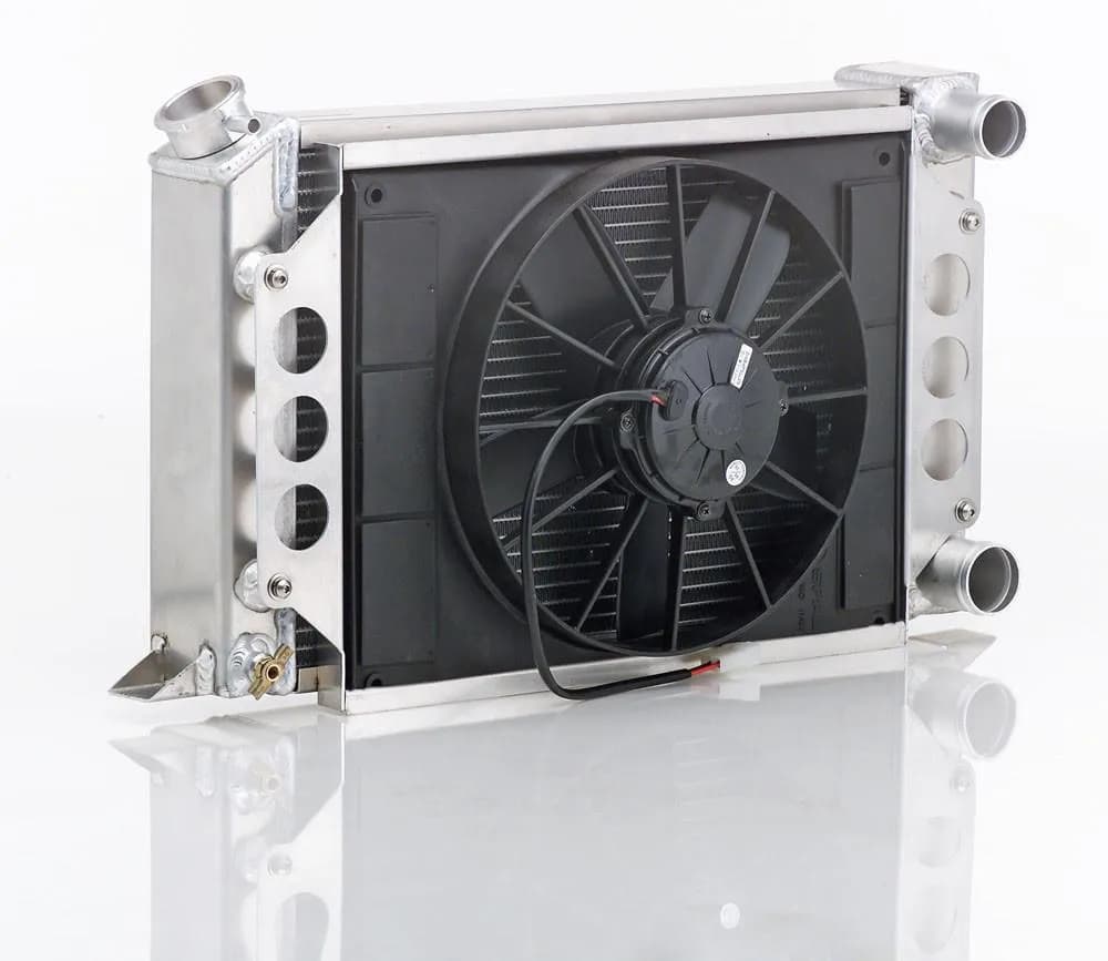 Dual 1 Inch Core Module Assembly W/Filler Neck Pro/Stock-Style Be Cool Radiator