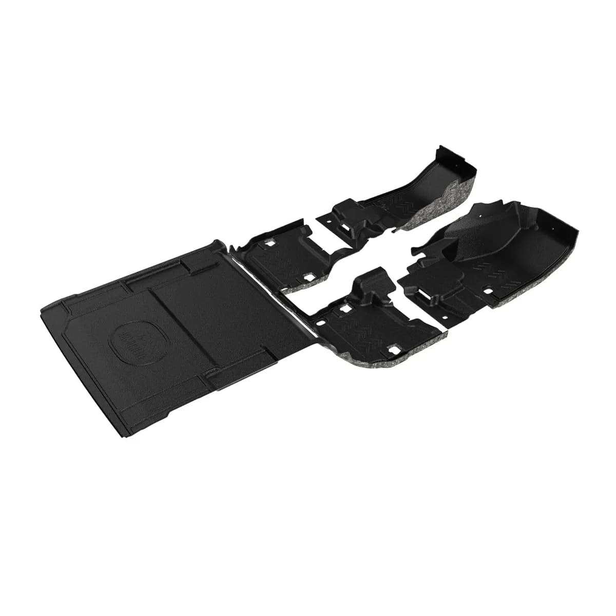 18-current JL 2DR floor kit front and rear flooring cargo mat mesa smoke