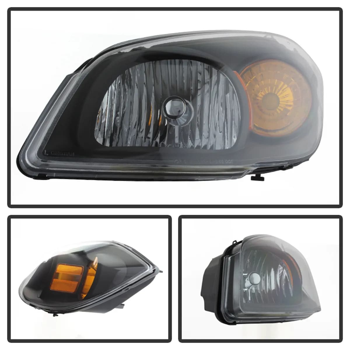 0510 Cobalt/0709 G5/0506 Pursuit Crystal Headlightsblack