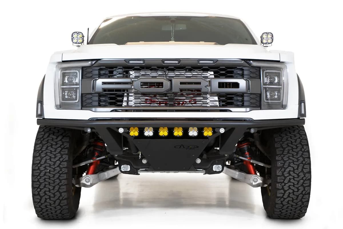 21c F150 Raptor Pro Front Bumper Hammer Black Powder Coat Finish